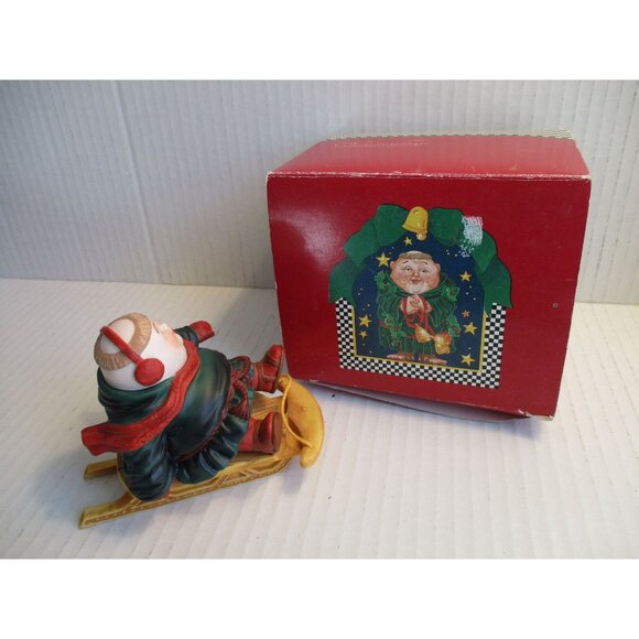 *SOLOMON THE SLEDDER 'Merry Makers' #9356-4 - DEPT 56 Retired - NIB - Picture 3 of 14